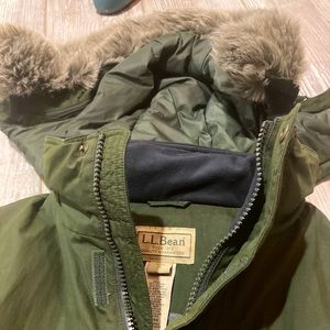 LL Bean fur parka